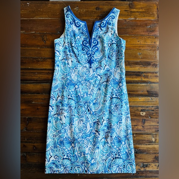 Lilly Pulitzer Lyssa Lucky Trunks Shift Dress - Picture 4 of 7